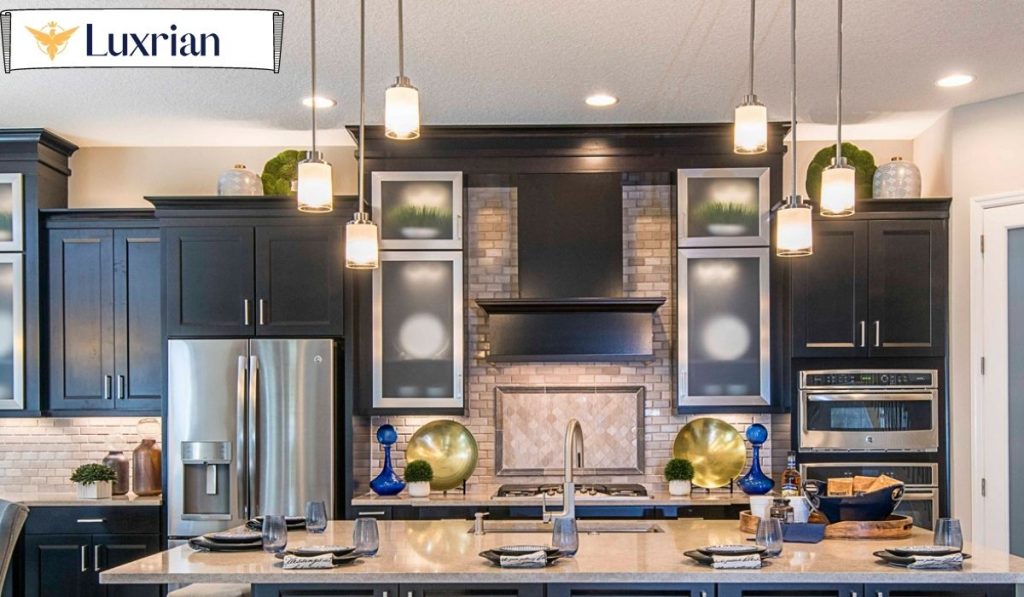 Layered lighting in the kitchen